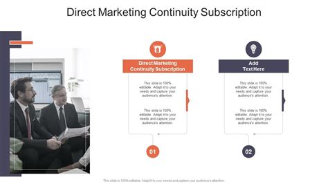 direct marketing-continuity subscription